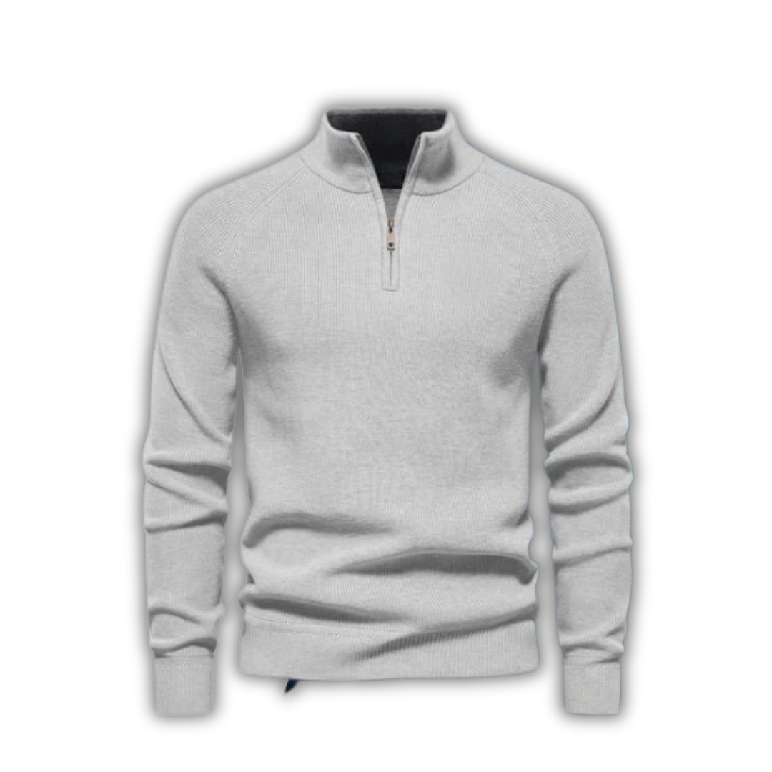 Pull Col Zippé