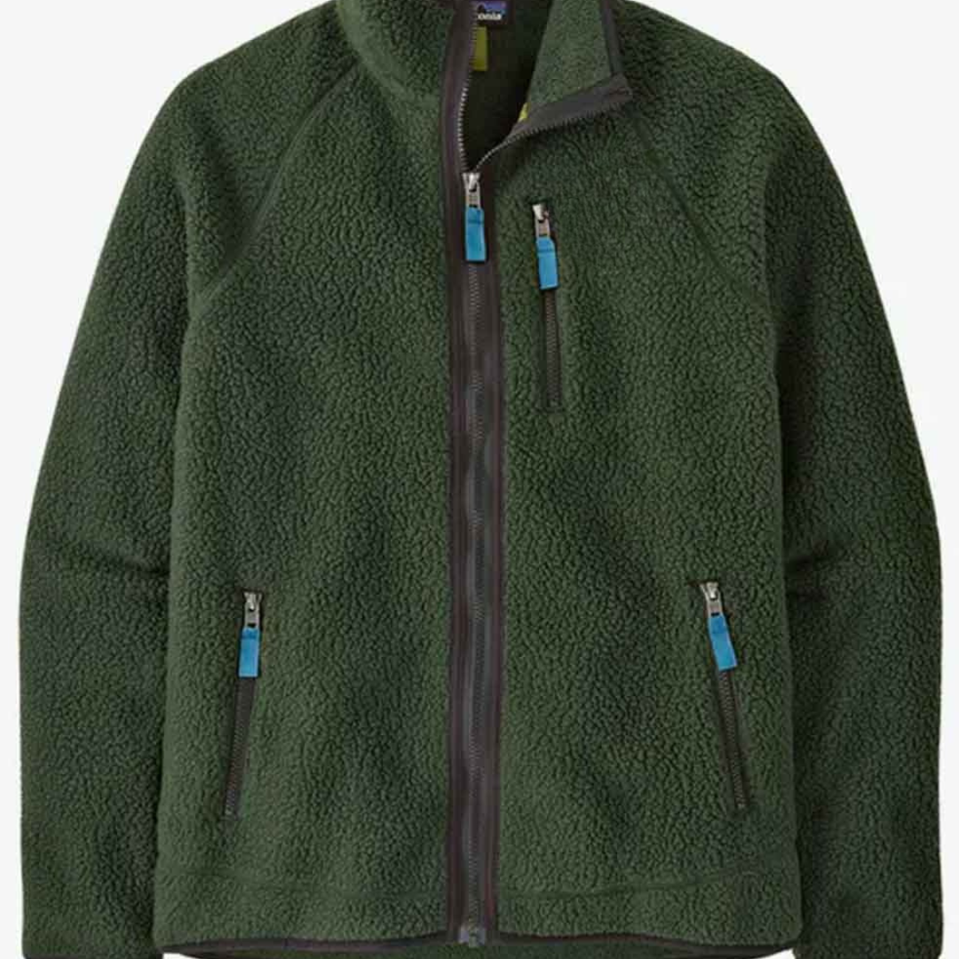 Retro Pile Fleece Jacket – Green