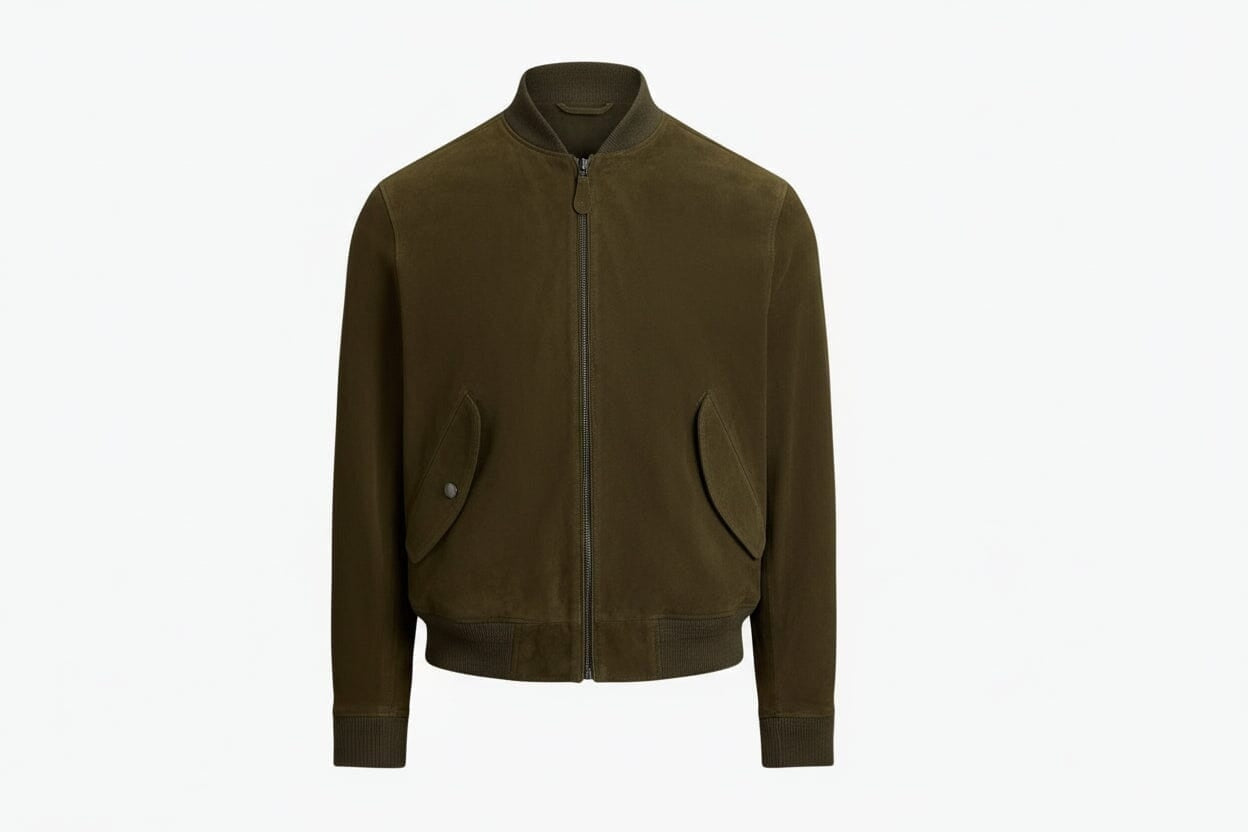 Suede Bomber Jacket