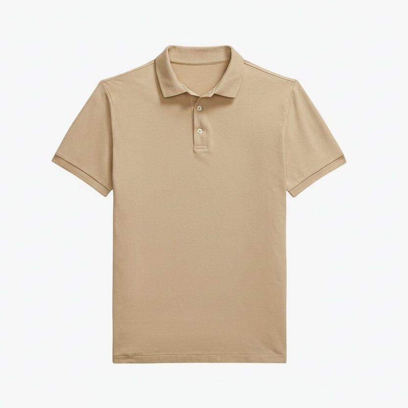 Custom Slim Fit Stretch Mesh Polo Shirt