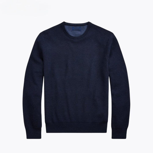 Mesh-Knit Cotton Crewneck Sweater