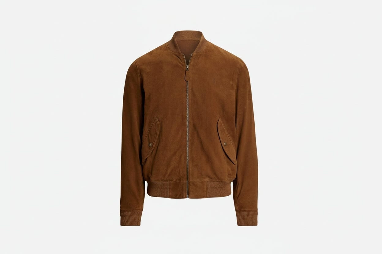 Suede Bomber Jacket