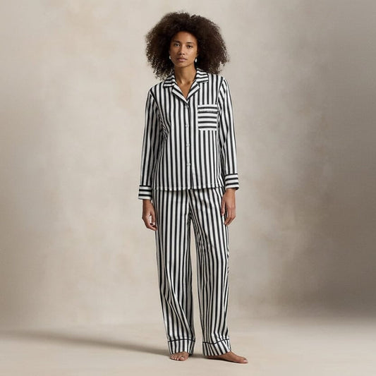 Polo Bear Cotton Sateen Pajama Set